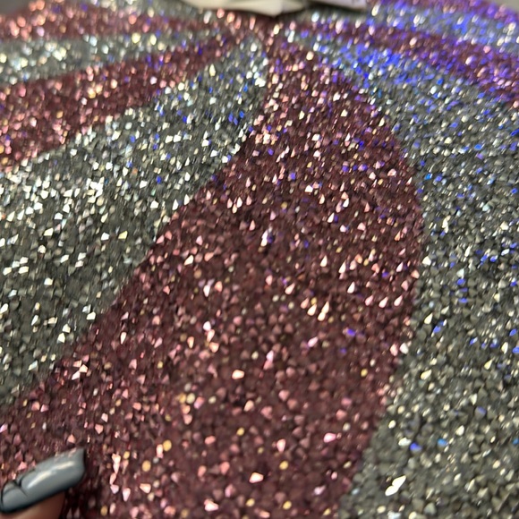 Sparkles luminous Christmas Peppermint bling Pillow - Picture 6 of 7